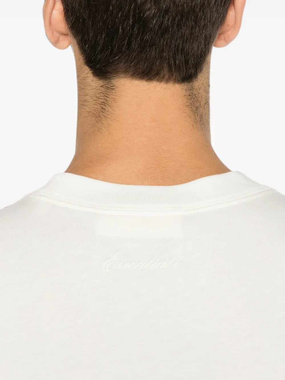 FEAR OF GOD ESSENTIALS crew-neck long-sleeve cotton T-shirt Beige