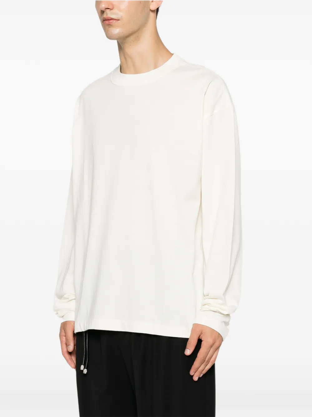 FEAR OF GOD ESSENTIALS crew-neck long-sleeve cotton T-shirt Beige