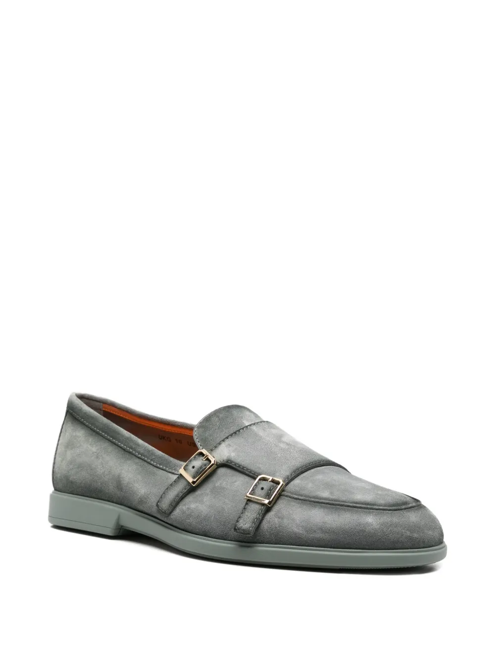 Santoni double-strap monk shoes Groen