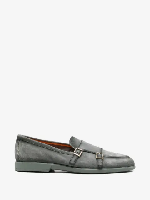 Santoni double-strap monk shoes