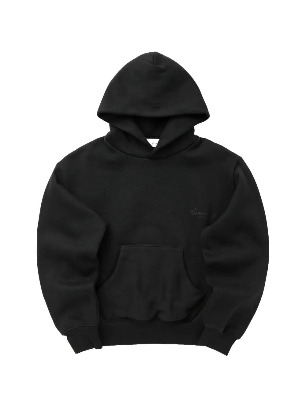 Fear Of God Essentials logo-print cotton hoodie - Schwarz