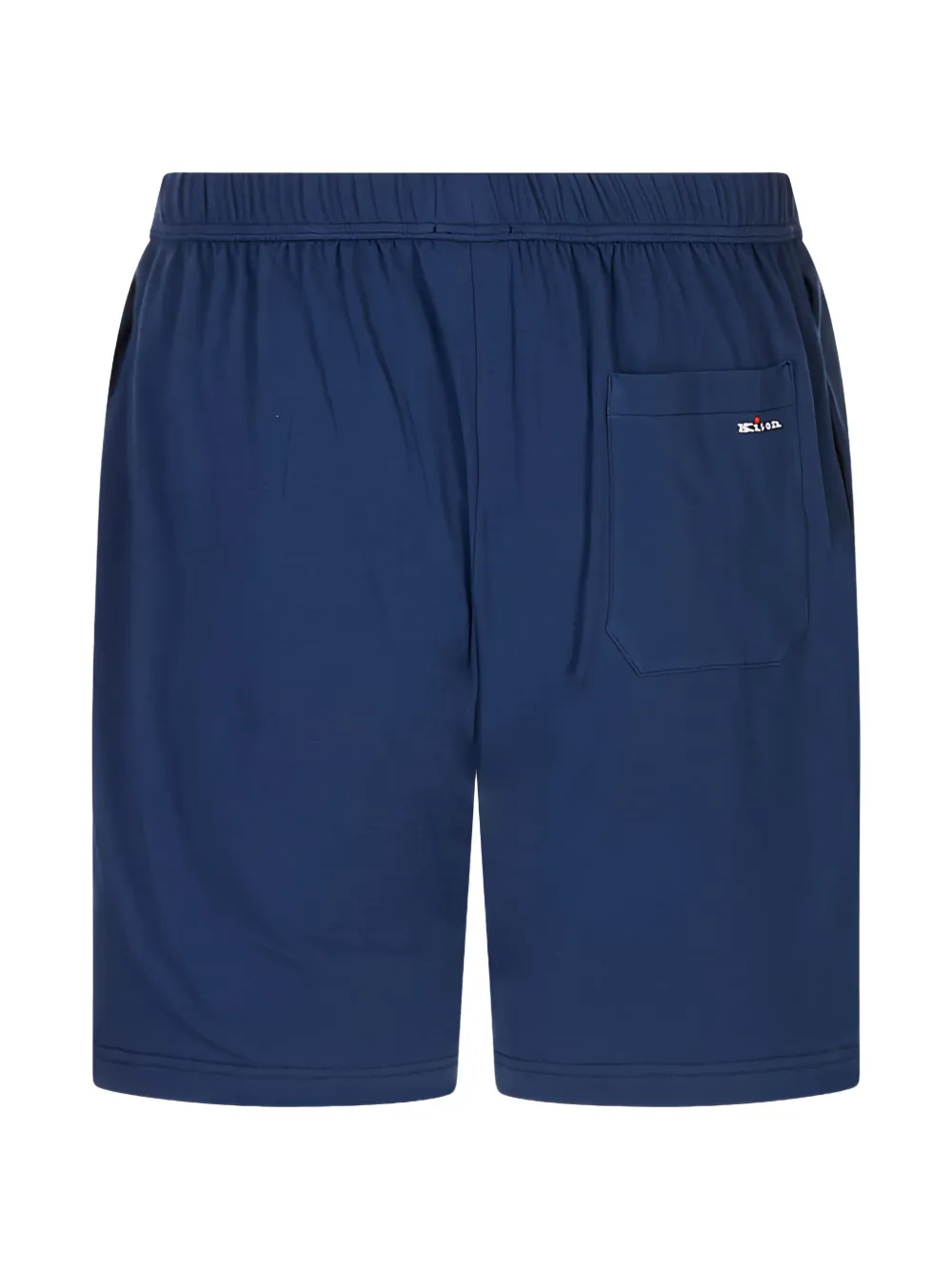 Kiton Shorts met geborduurd logo Blauw