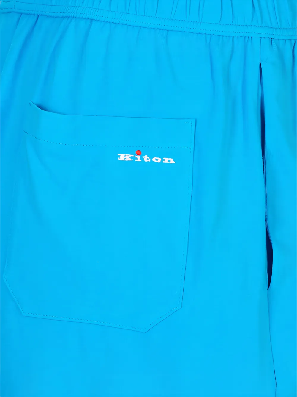 Kiton Broek met elastische taille Blauw