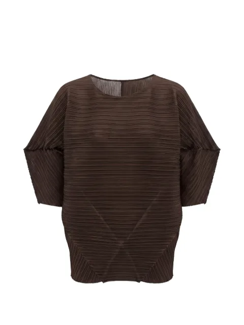 MeimeiJ Blouse met vleermuismouwen en plissé-effect