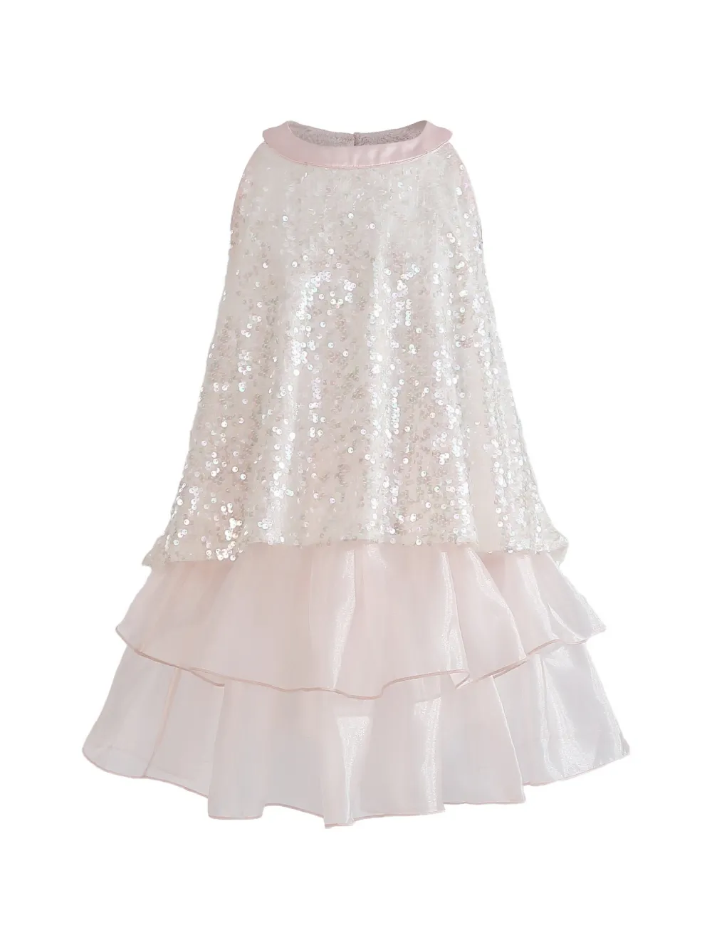 Tulleen Sylvara sequin-embellished ruffled skirt set - Pink