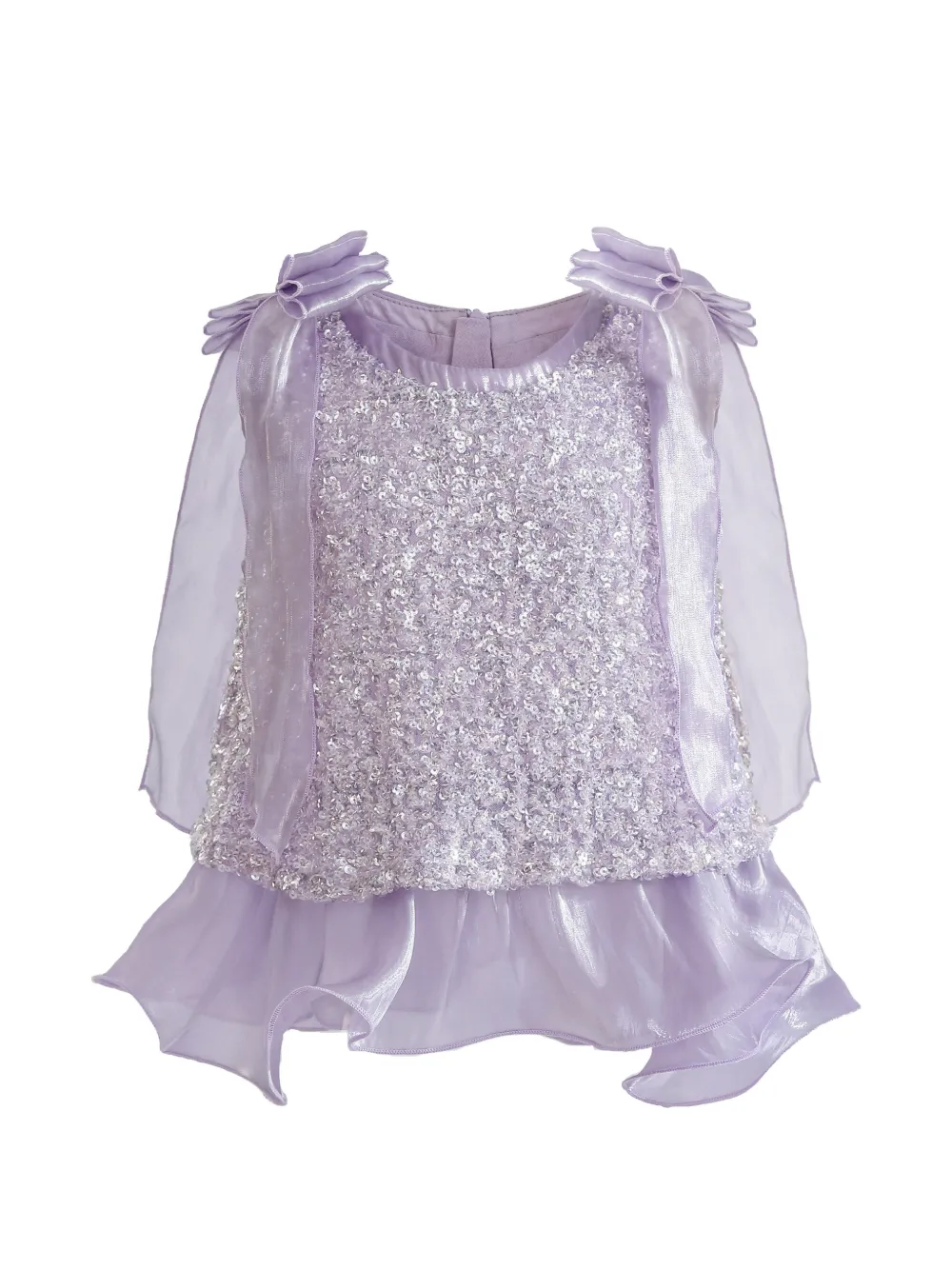 Tulleen Althea rok met glitter en ruches Paars