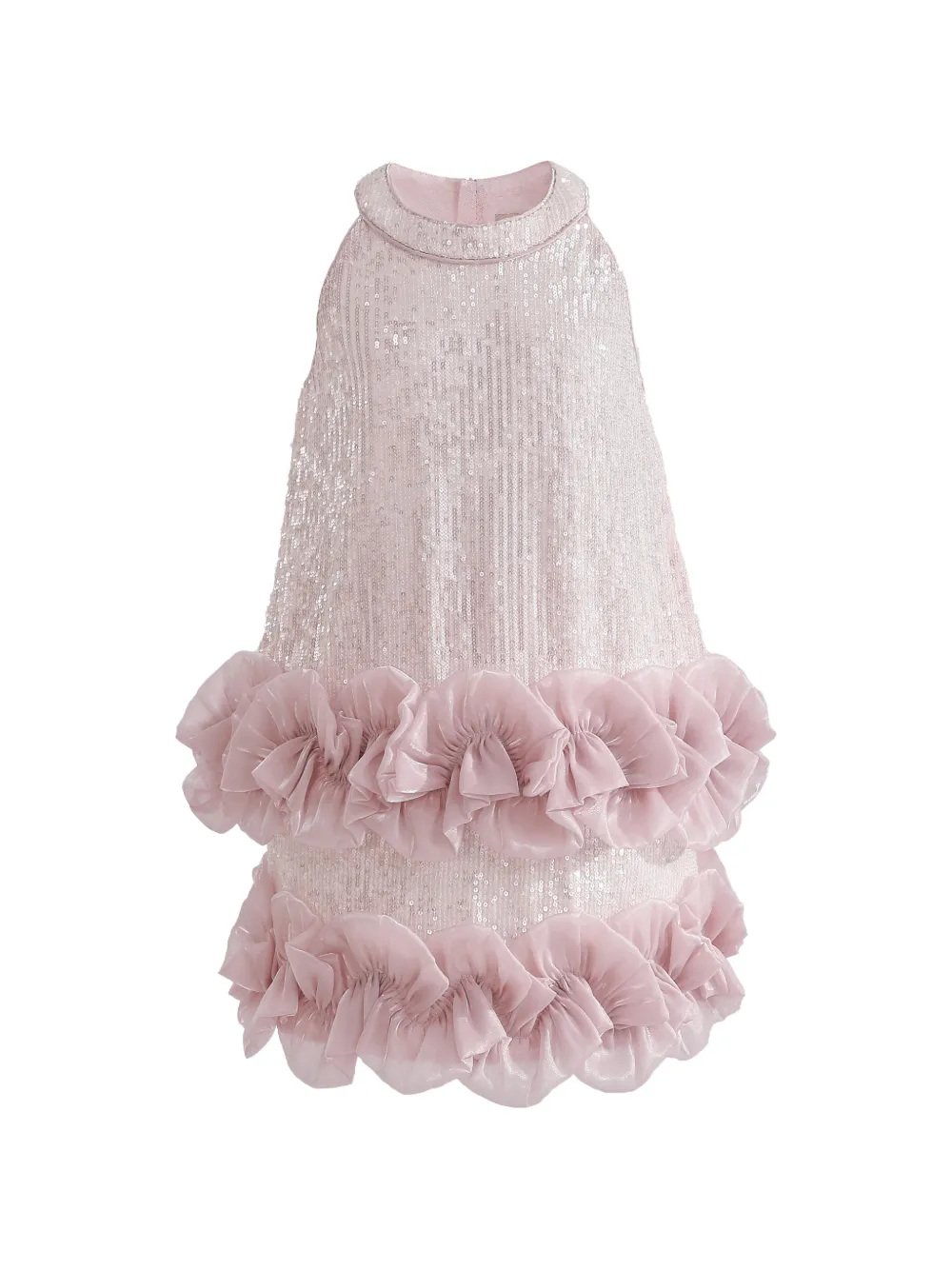 Tulleen Ameliora sequin-embellished ruffled skirt set - Rosa