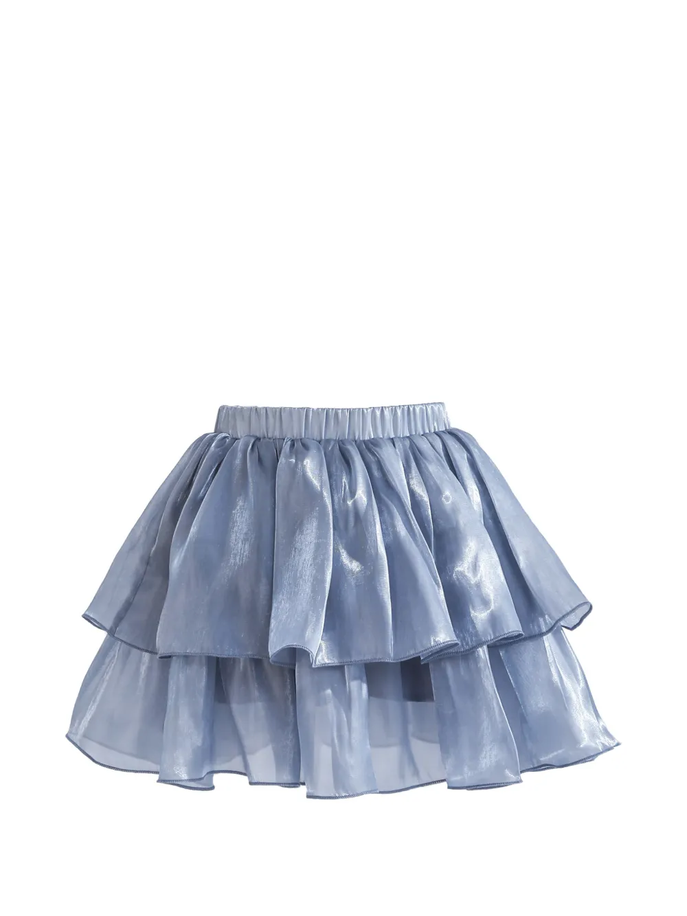 Tulleen Sylvara rok verfraaid met pailletten en ruches Blauw