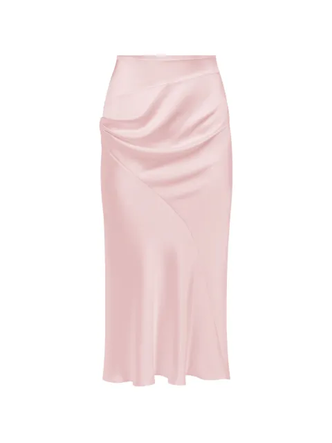 Nina Ricci falda midi drapeada