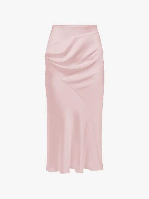 Nina Ricci asymmetrisk mellemlang nederdel med drapering