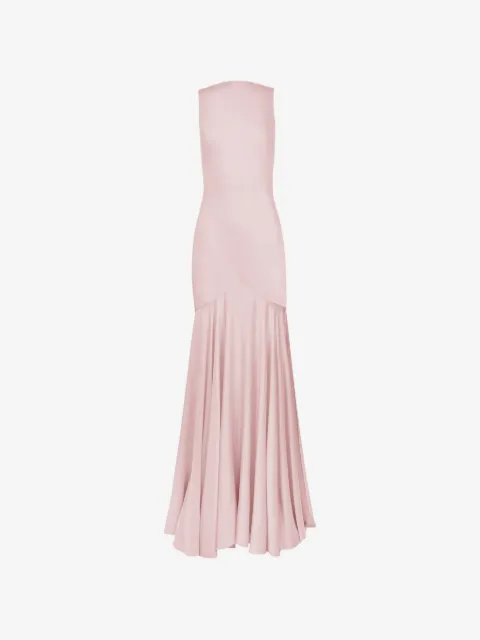 Nina Ricci robe sirène longue à col bénitier au dos