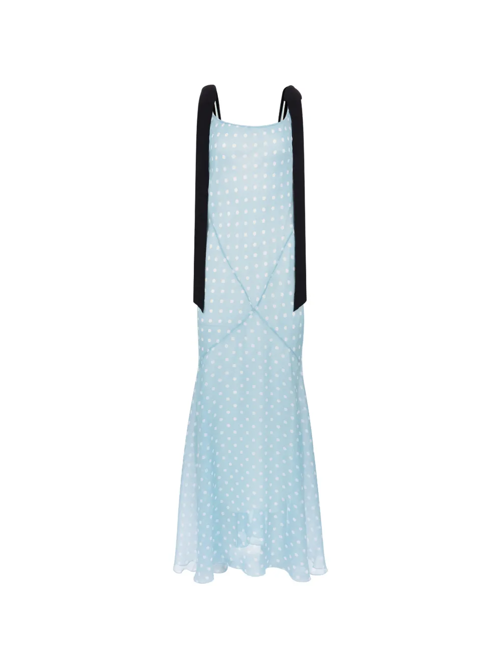 Nina Ricci Zeemeermin maxi-jurk met stippen Blauw