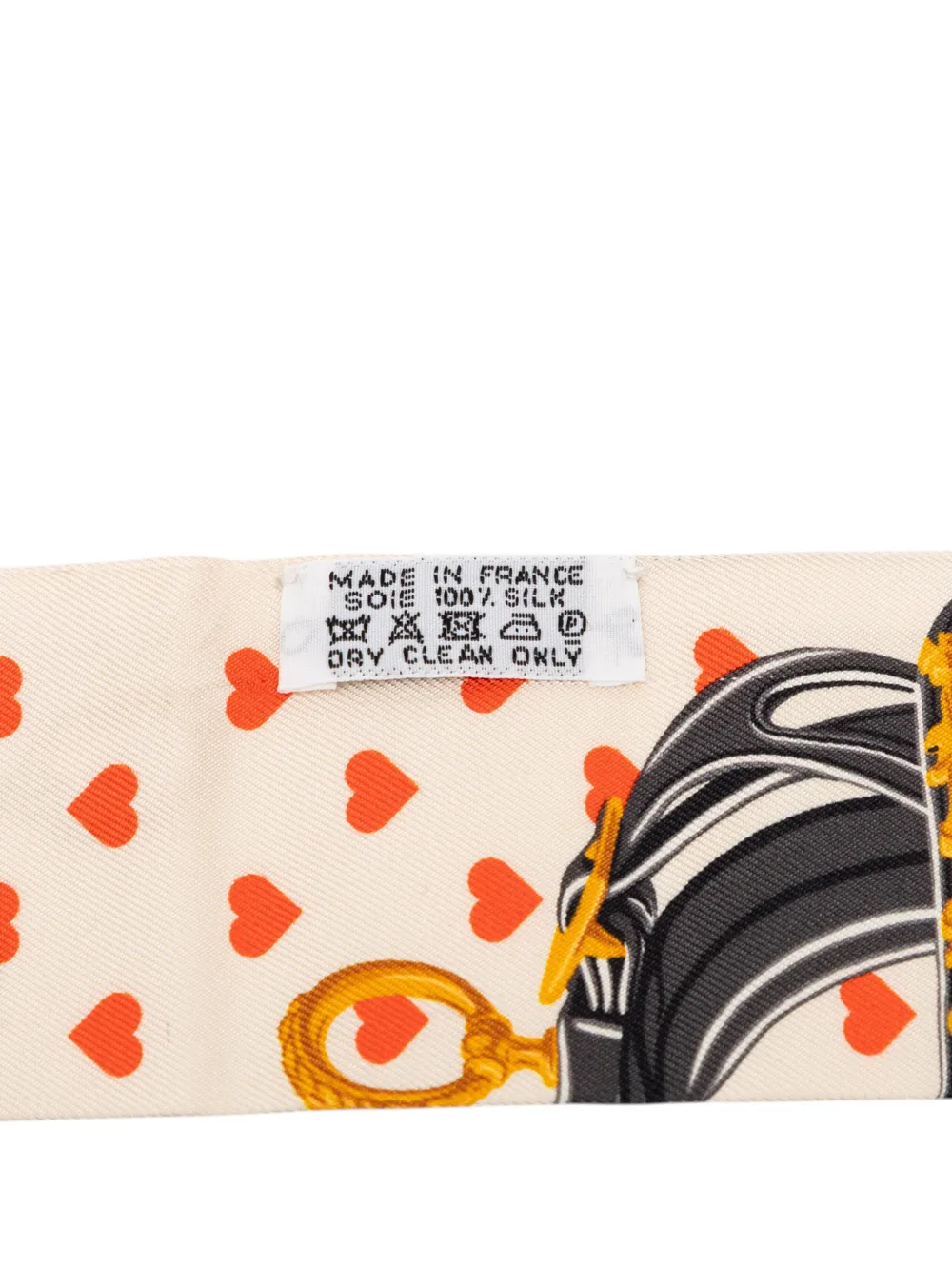 Hermès Pre-Owned 2010-2026 ブリッドドゥガラ ラブ ツイリー シルク