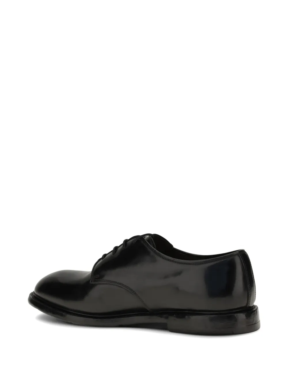 Premiata polished-finish derby shoes Zwart