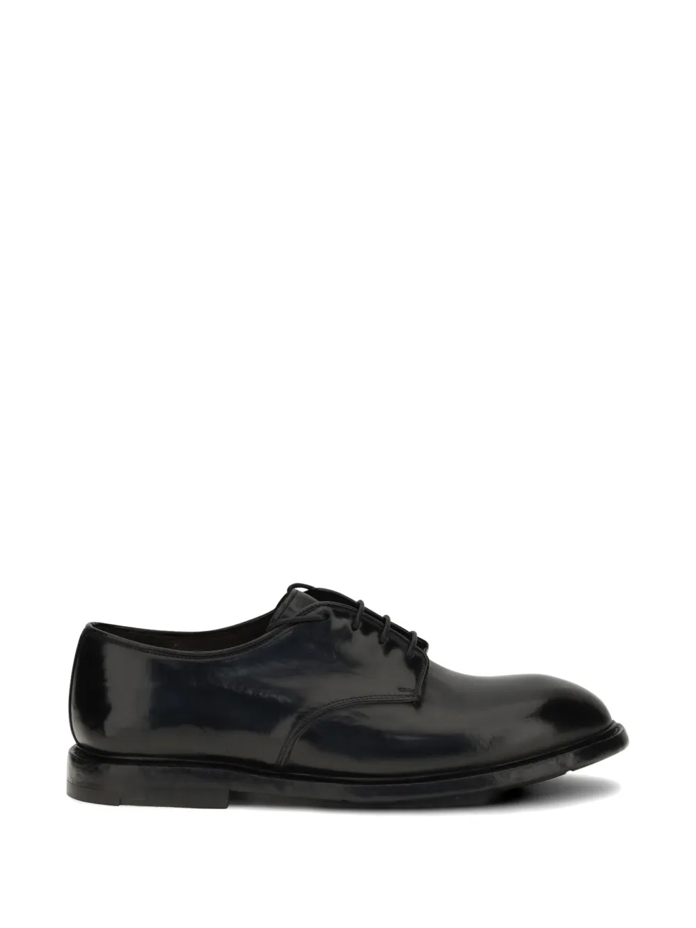 Premiata polished-finish derby shoes - Schwarz