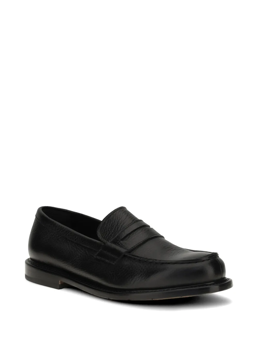 Premiata Penny loafers van bewerkt leer Zwart