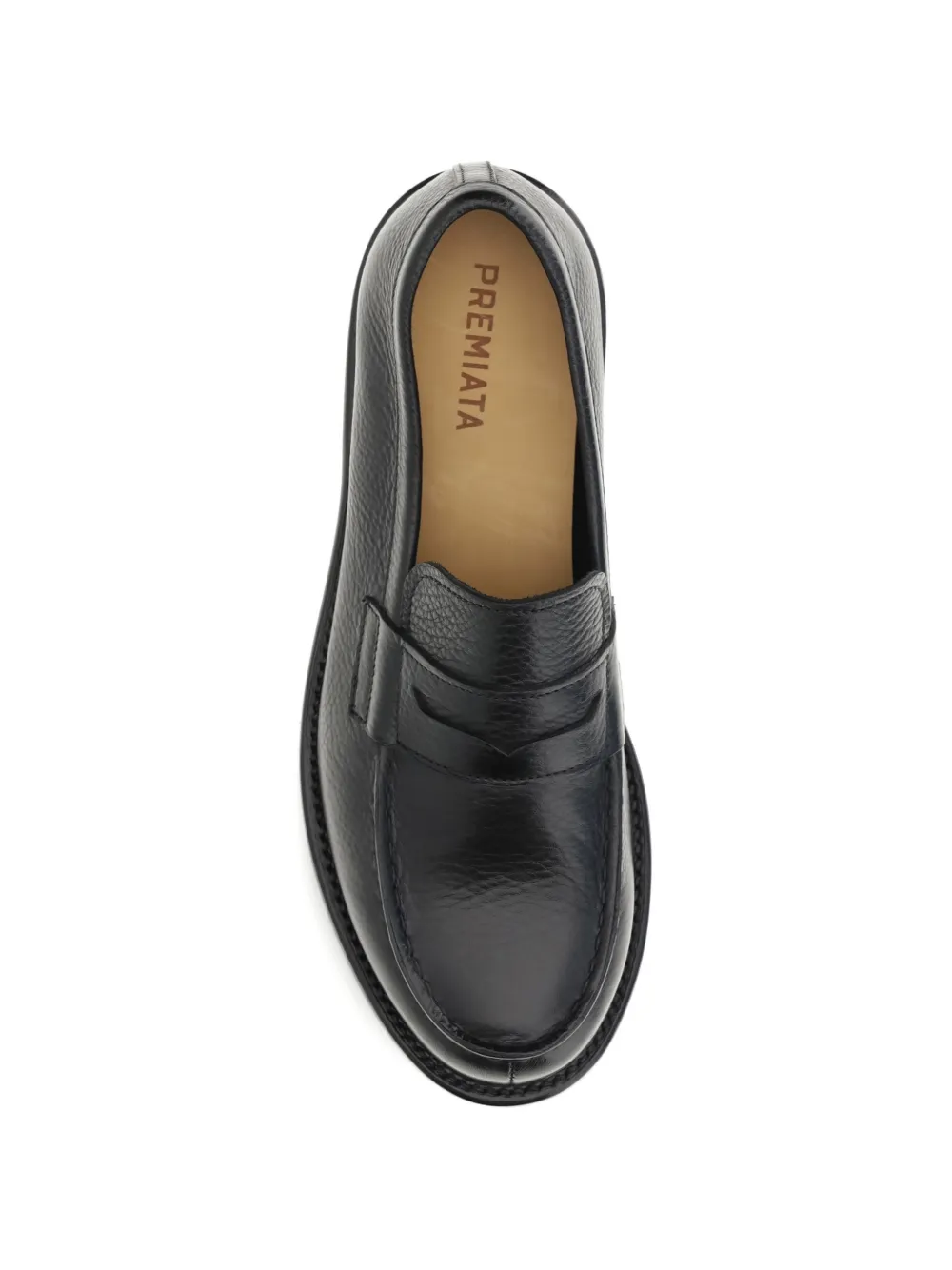 Premiata Penny loafers van bewerkt leer Zwart