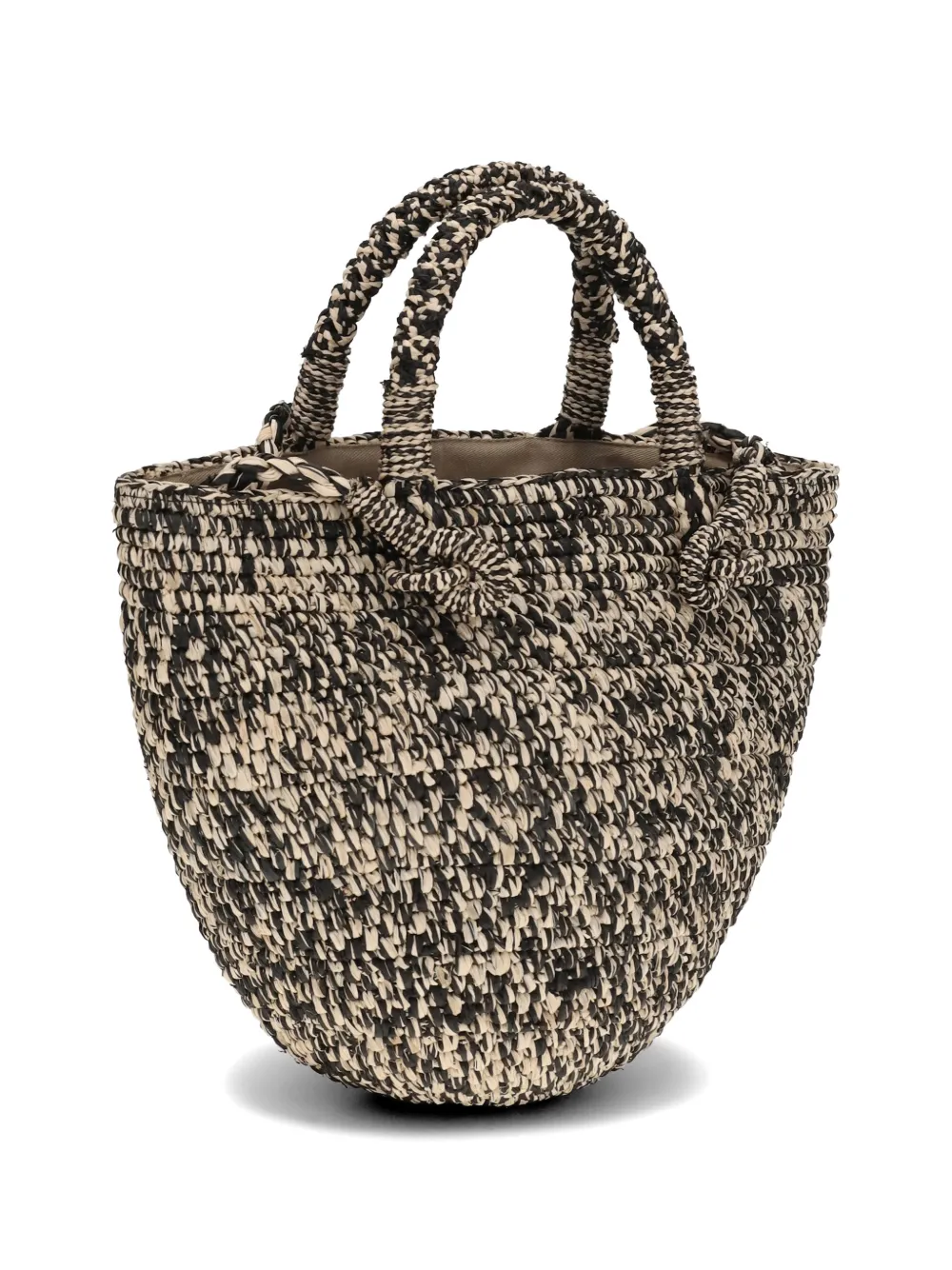 IBELIV Arona raffia bucket bag - Nero