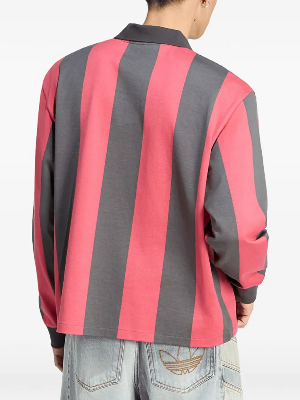  Adidas Polo A Righe - Nero 