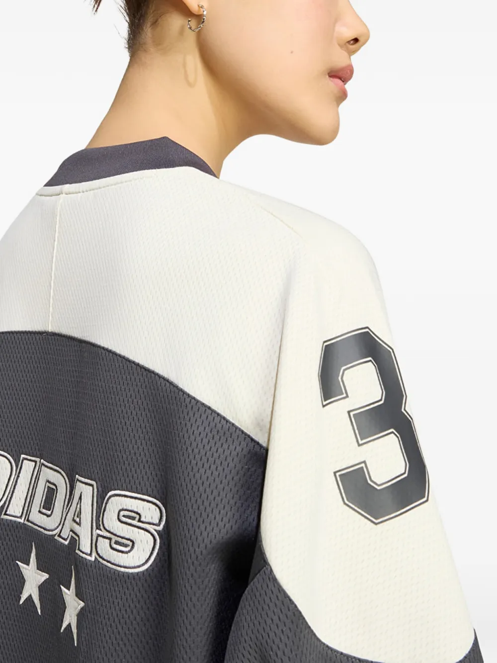 adidas Mini T-shirtjurk met logoprint Grijs
