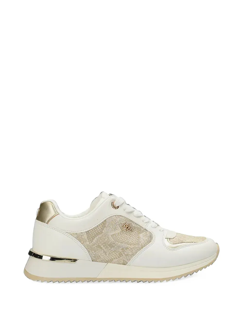 MEXX Fleur Ellen snakeskin-effect metallic-panel sneakers