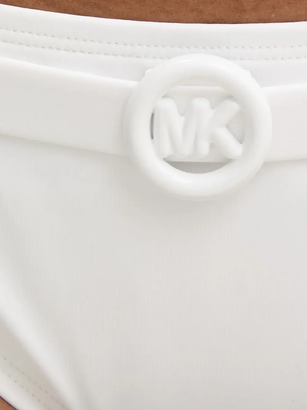 Michael Kors Bikinislip met logo en ceintuur Wit
