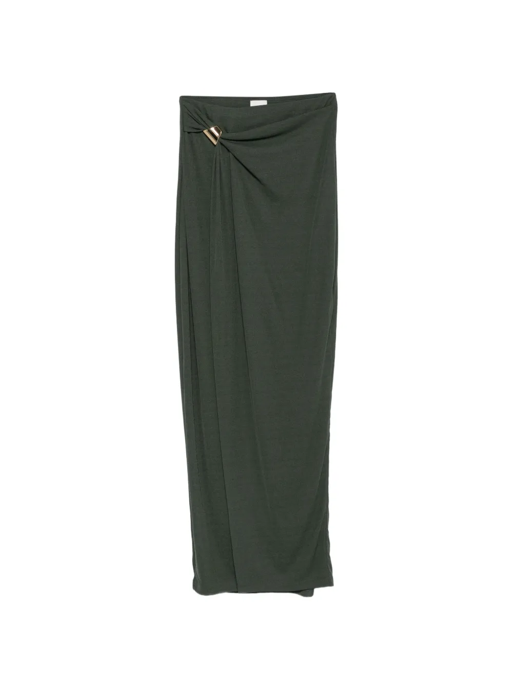 Nanushka Tozi draped hardware-detail maxi skirt - Verde