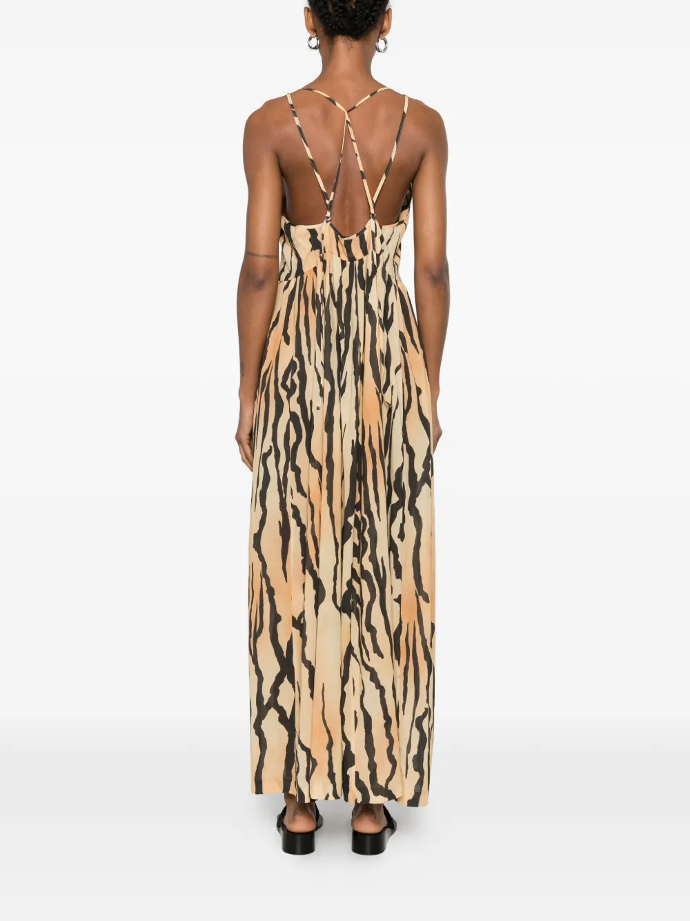 Nanushka Fyana maxi-dress met dierenprint Beige