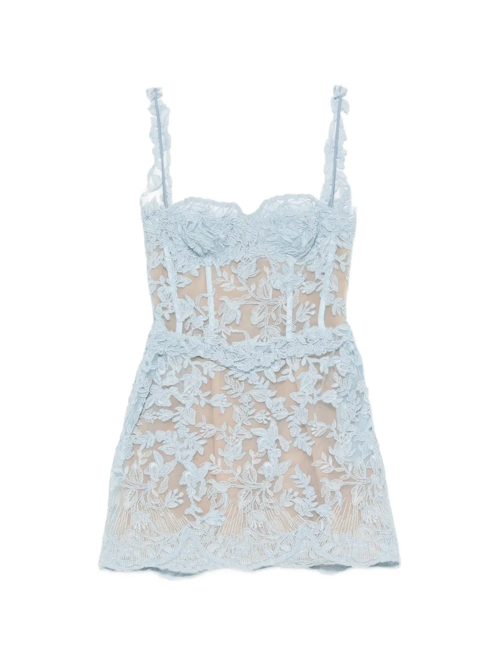 Ermanno Scervino corset-style mini dress - Blu