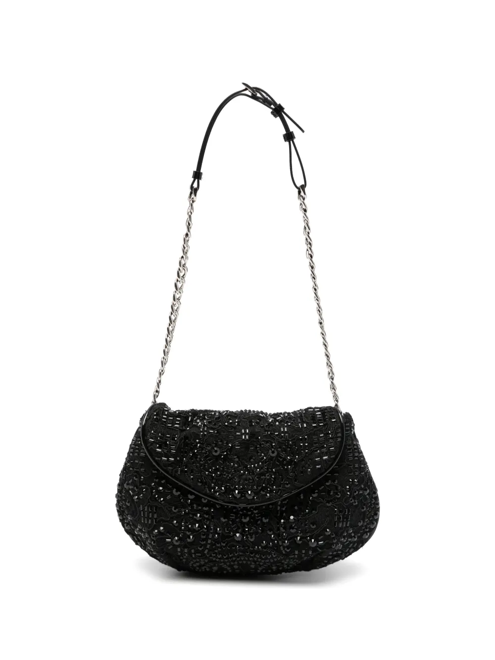 Ermanno Scervino Joy sequin-embellished shoulder bag - Nero