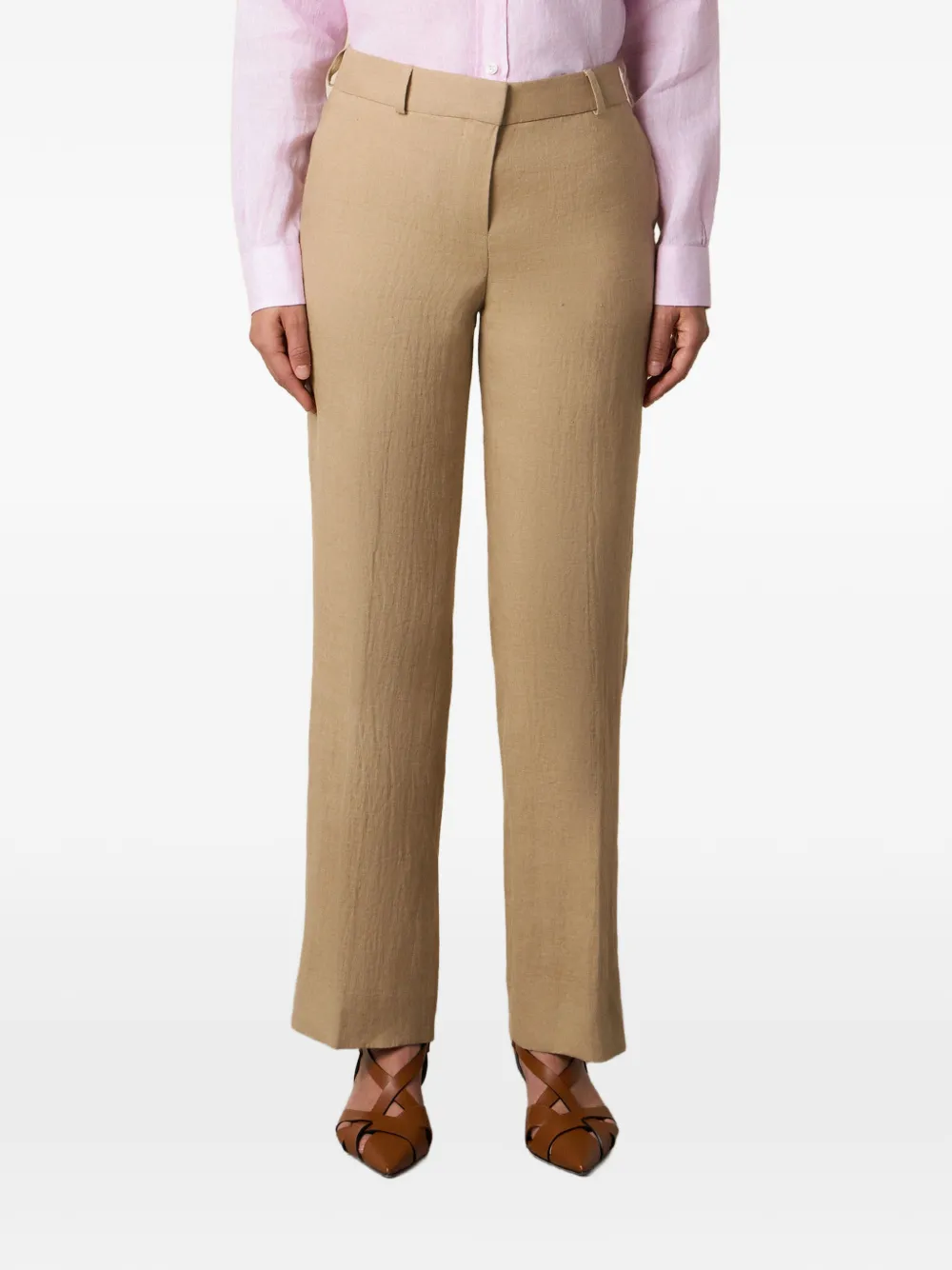 Brooks Brothers wide-leg tailored trousers - Toni neutri