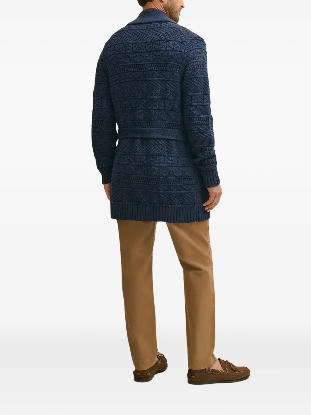 Brooks Brothers Gewikkeld vest met textuur Blauw