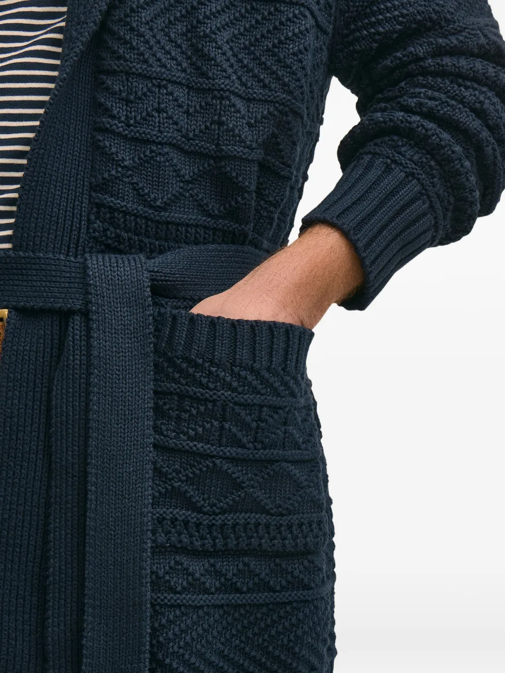 Brooks Brothers Gewikkeld vest met textuur Blauw