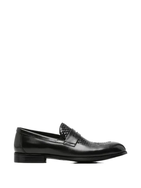 Alberto Gozzi woven-panel penny loafers