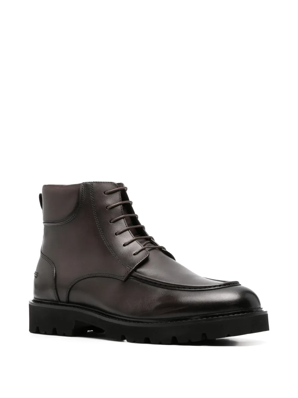Alberto Gozzi lace-up leather boots Bruin