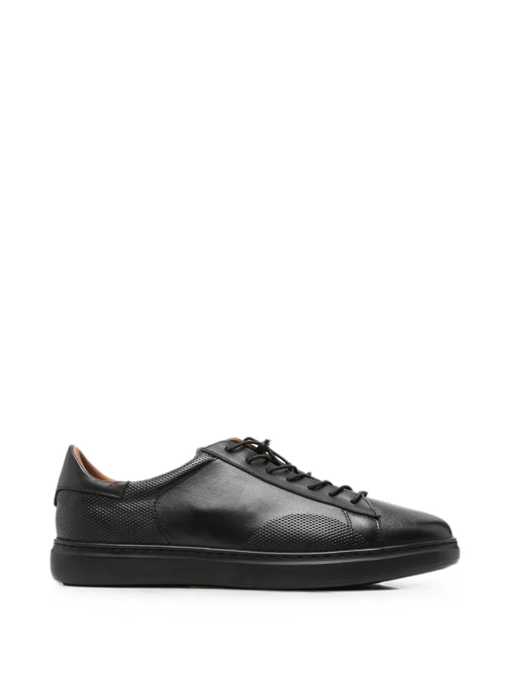Alberto Gozzi perforated leather sneakers - Nero