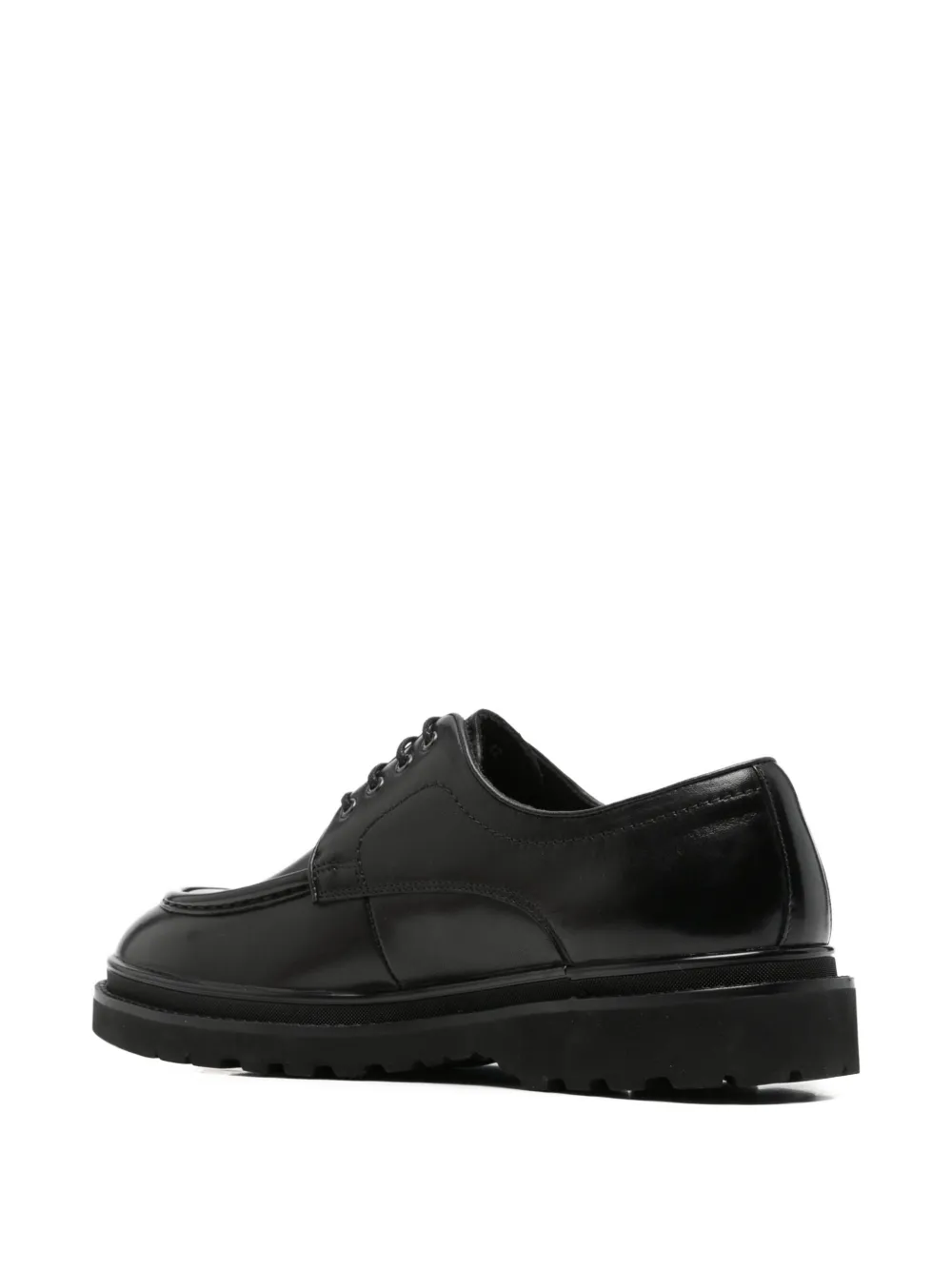 Alberto Gozzi apron-toe chunky-sole lace-up shoes Zwart