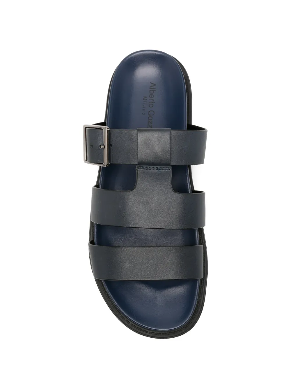 Alberto Gozzi buckle-fastening caged sandals Blauw