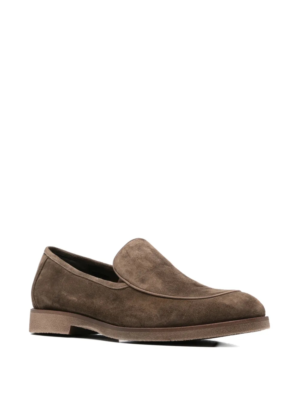 Alberto Gozzi suede slip-on loafers Bruin
