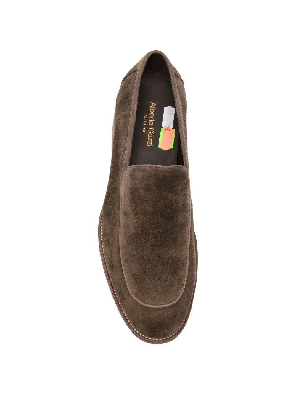 Alberto Gozzi suede slip-on loafers Bruin