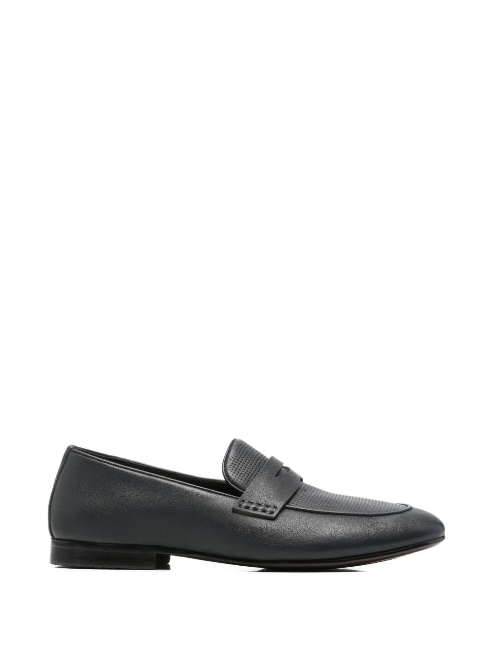 Alberto Gozzi perforated-panel loafers - Blau