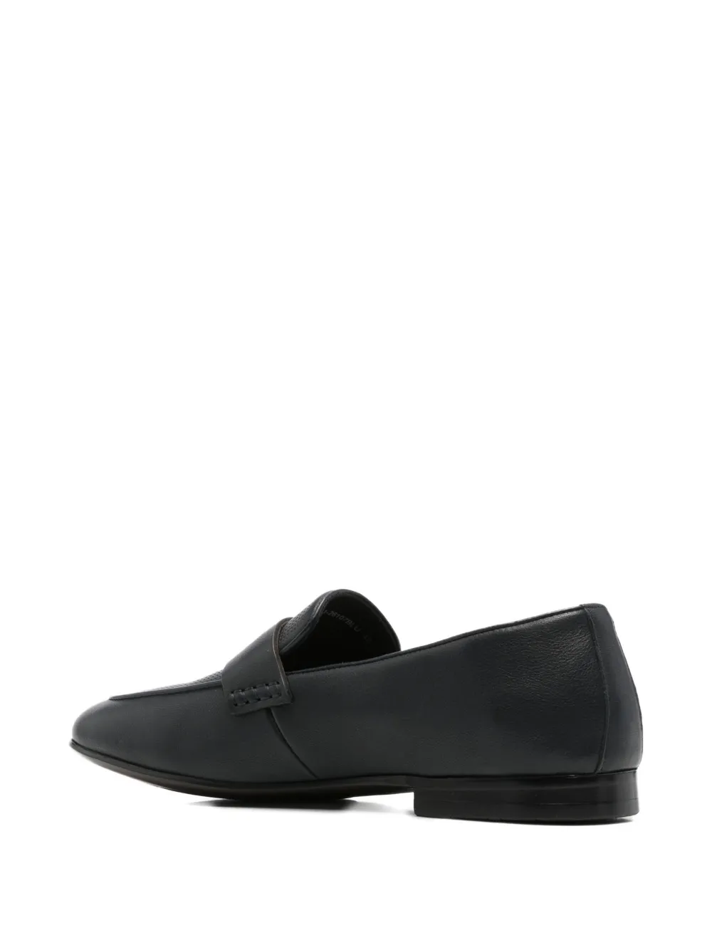 Alberto Gozzi perforated-panel loafers Blauw