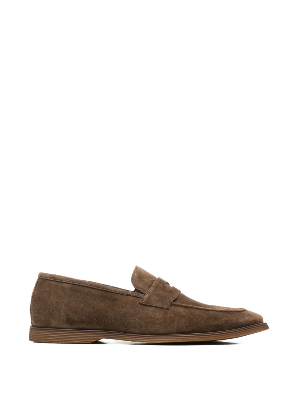 Alberto Gozzi suede penny loafers - Braun