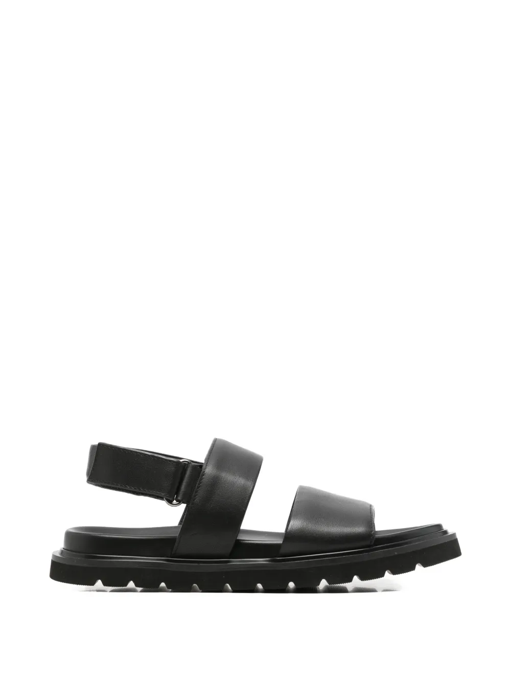 Alberto Gozzi touch-strap ridged-sole sandals - Nero