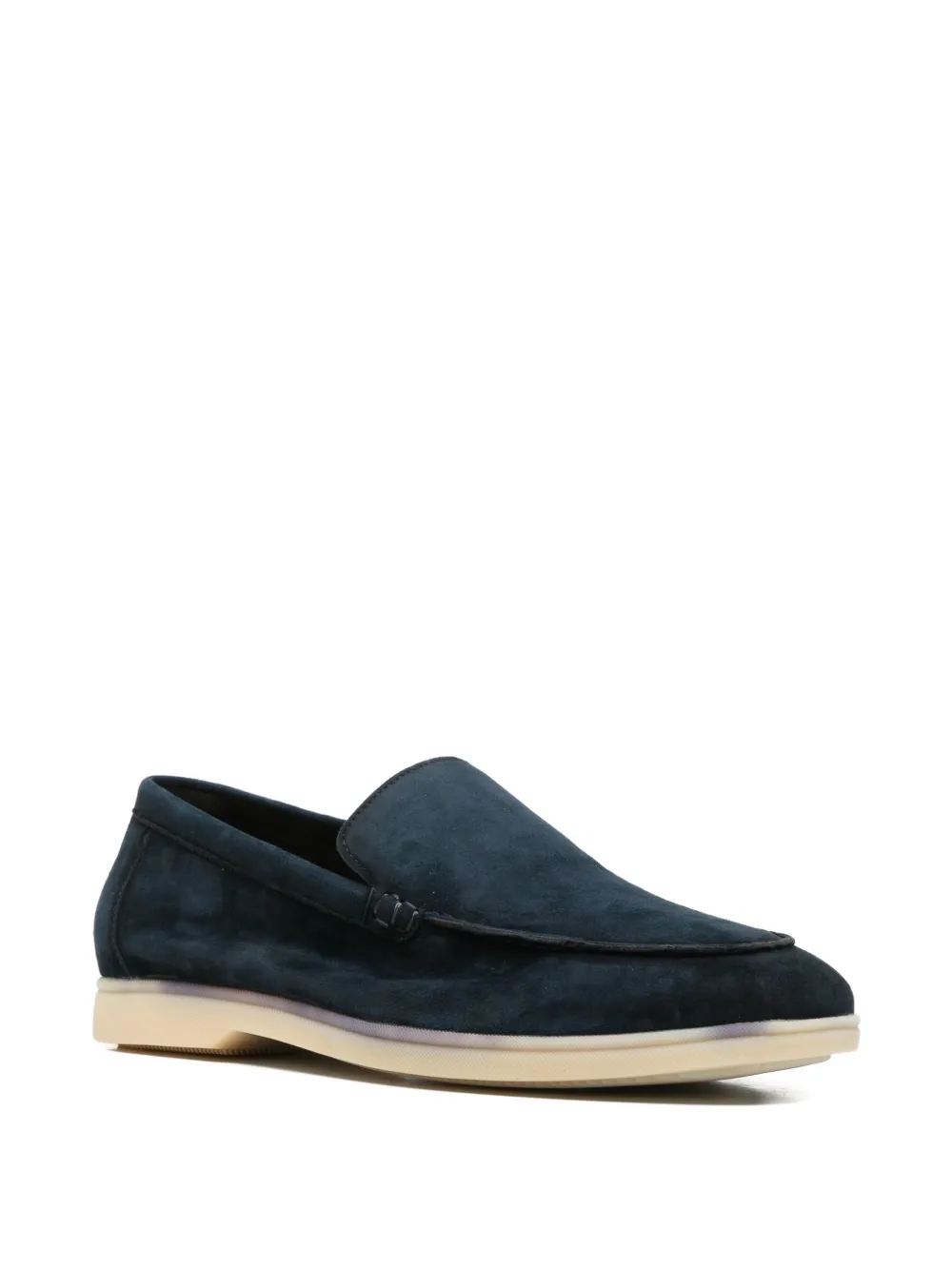 Alberto Gozzi almond-toe loafers Blauw