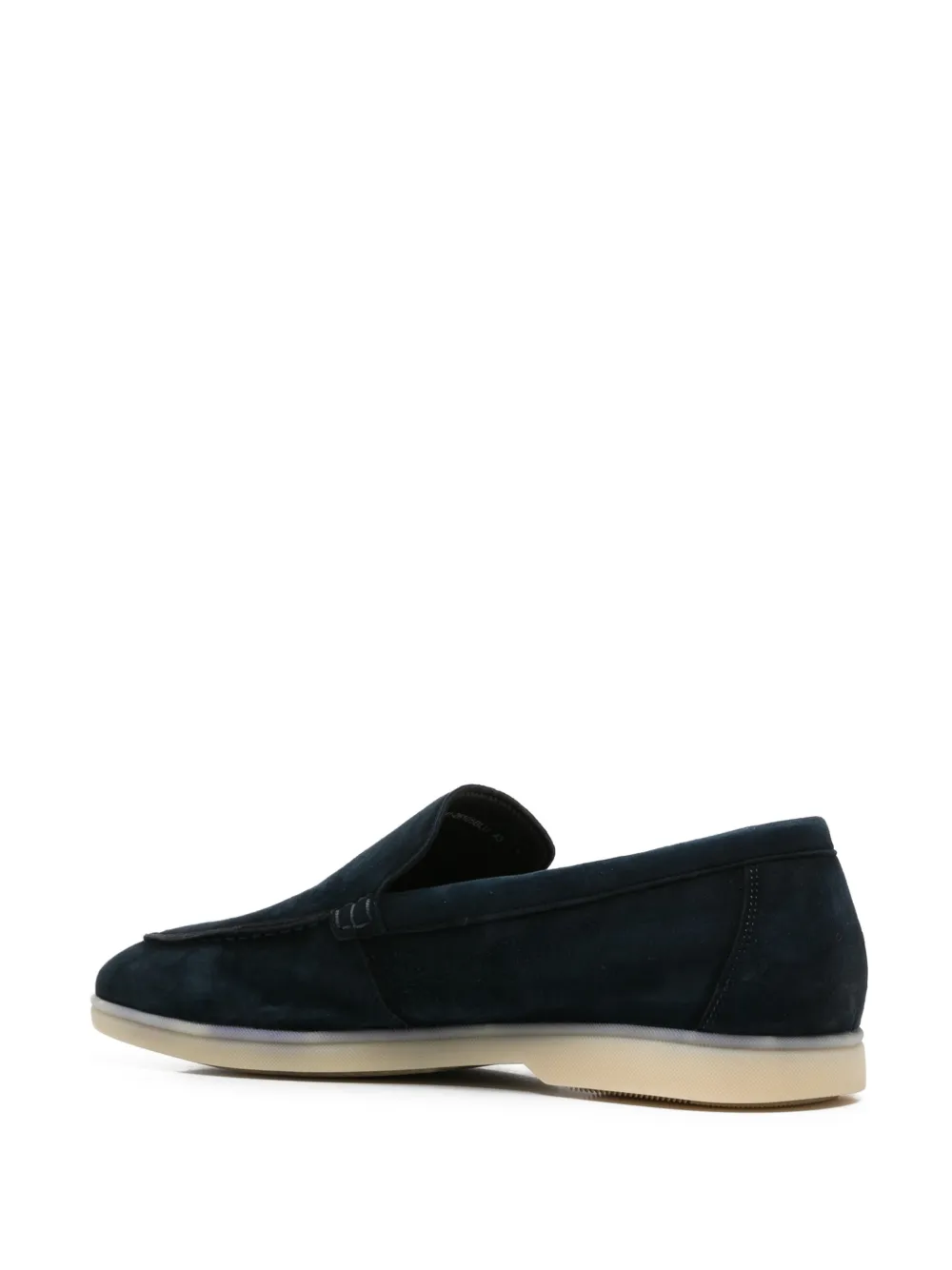 Alberto Gozzi almond-toe loafers Blauw