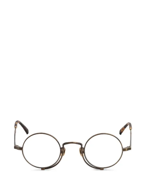 Matsuda engraved round-frame glasses