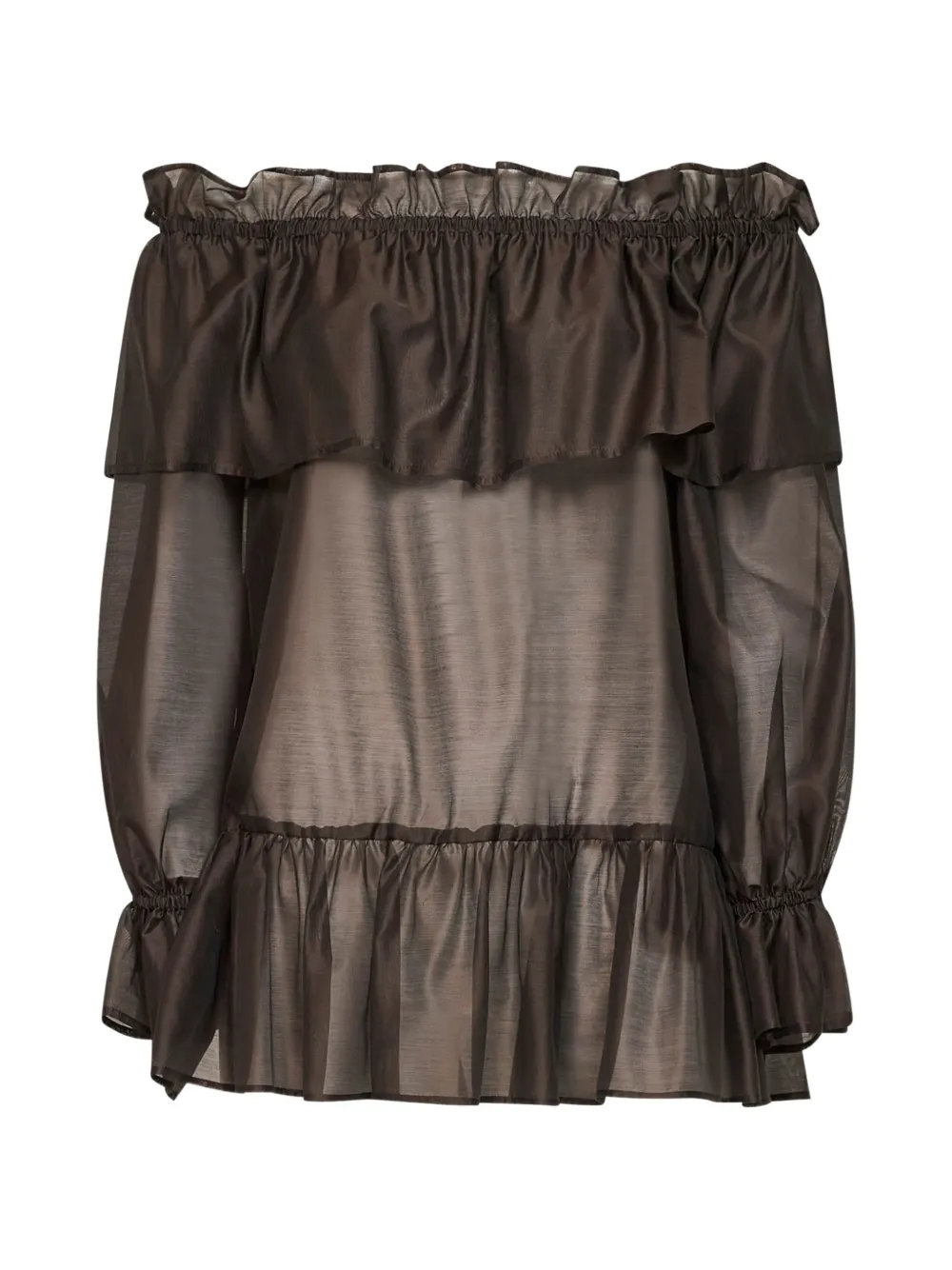 Blanca Vita Off-shoulder blouse Bruin