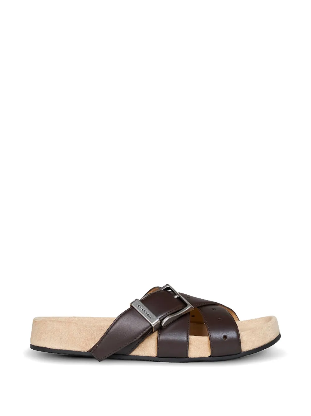 Balenciaga buckled sandals - Brown