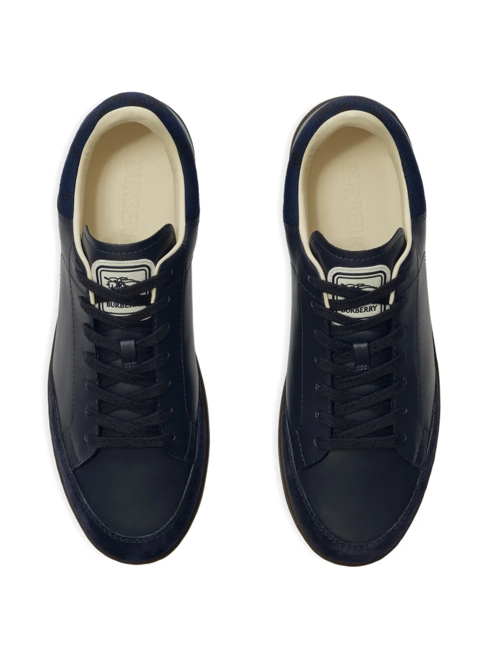 Burberry Set leren en suède sneakers Blauw